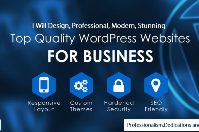 I will design high end wordpress business website
