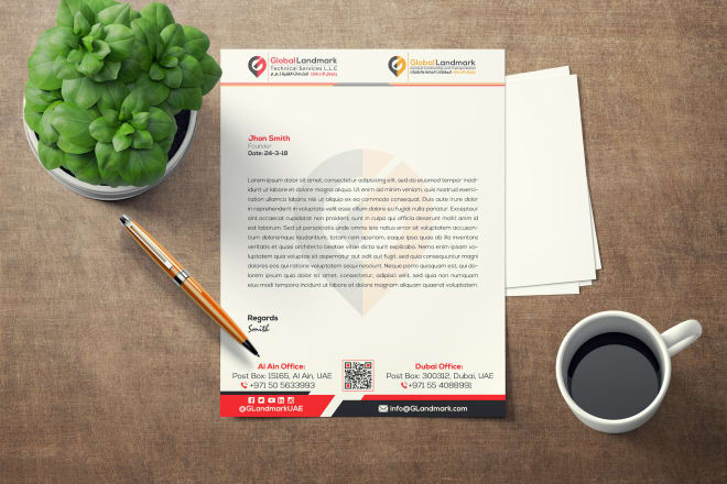 I will design letterhead in editable word or pdf format