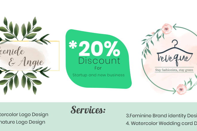 I will design meaningful watermark feminine modern signature hand drawn logo