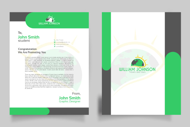 I will design modern and unique letterhead