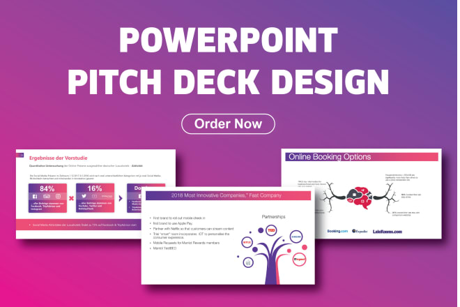 I will design modern presentation investor pitch deck ppt in powerpoint