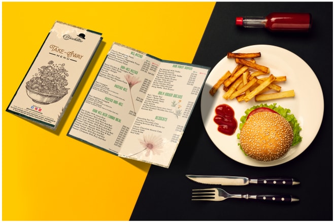 I will design modern restaurant menu and takeaway menu