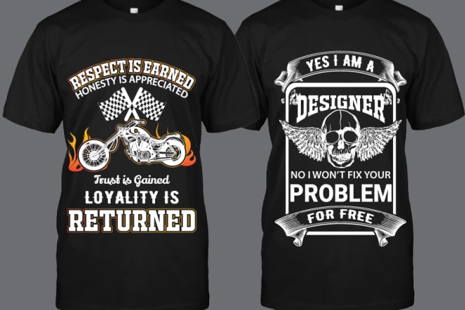 I will design of lucrative t shirt