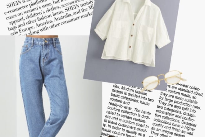 I will design outfits for you to buy online