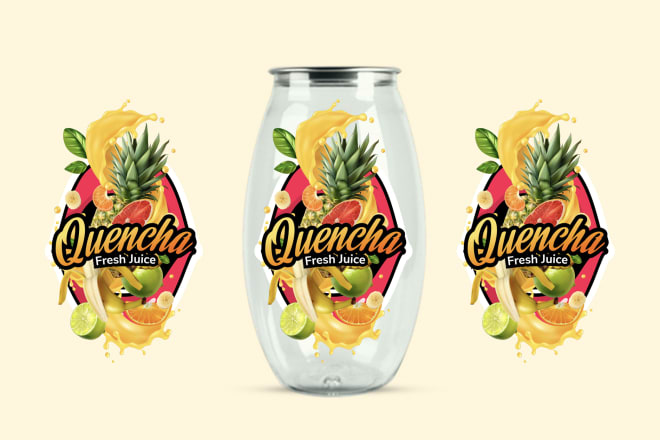I will design pixel perfect product label design with 3d mockup