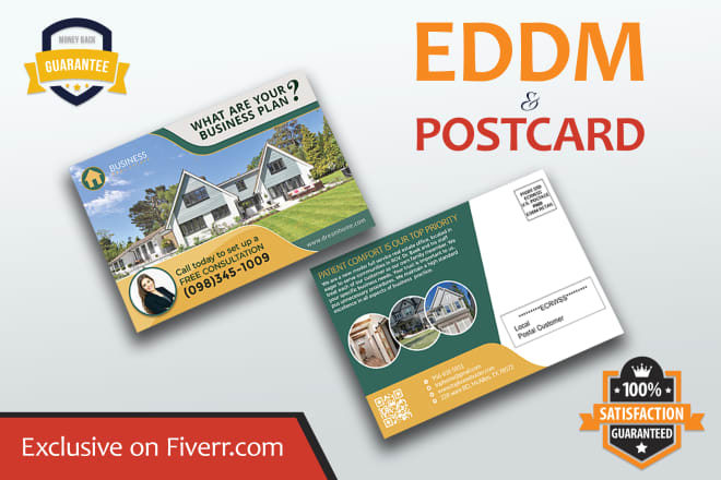 I will design postcard and direct mail eddm postcard design