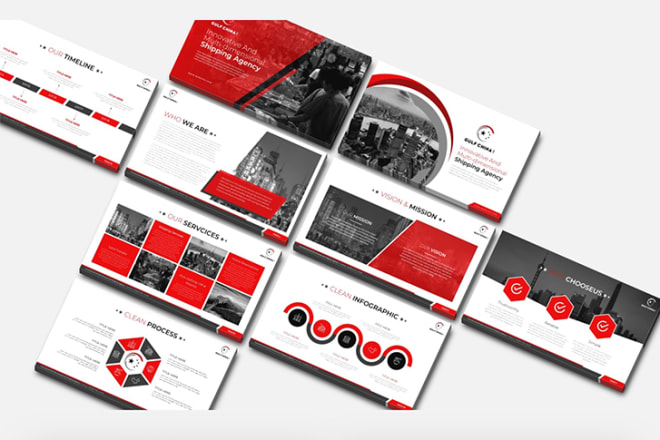 I will design powerpoint presentation template pitch deck ppt