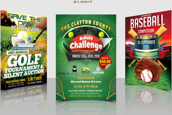 I will design professional and outstanding sports flyer in 12 hours