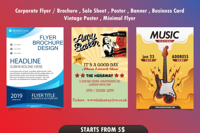 I will design professional brochure,flyer,sales sheet,magazine