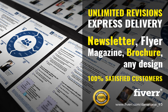 I will design professional newsletter, brochure, magazine, flyer