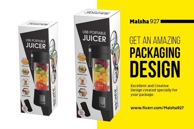 I will design professional product packaging