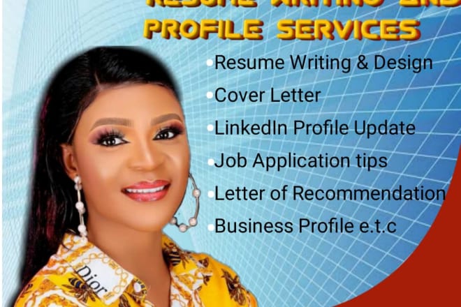I will design professional resume,linkedin, cover letter and resume writing