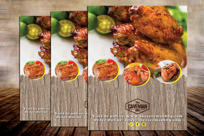 I will design restaurant flyer or takeaway menu