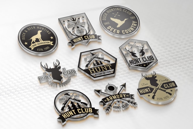 I will design retro vintage badges, stickers, label