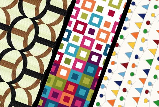 I will design seamless patterns for bed sheet or cushions