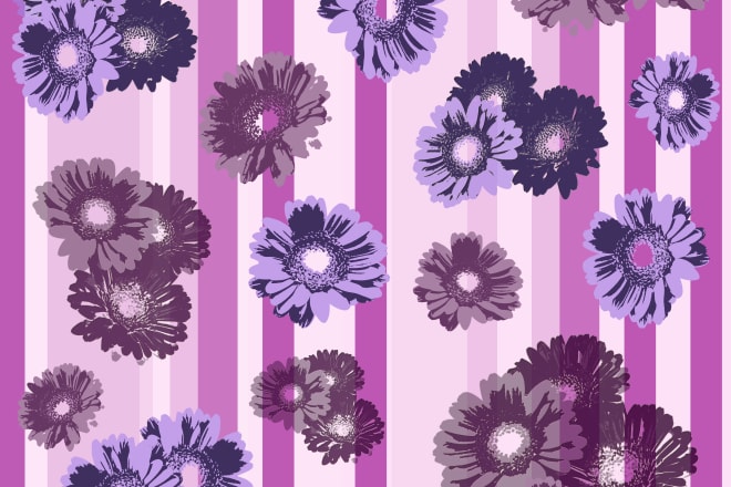 I will design seamless repeated textile patterns
