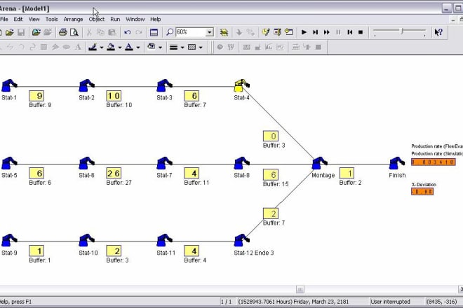 I will design, simulate and balance assembly line in arena software