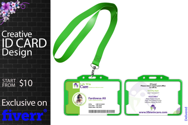 I will design staff id cards, lanyards, identity badges