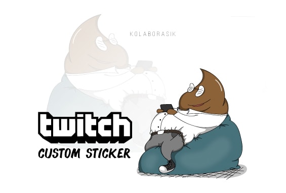 I will design stickers, twitch emotes