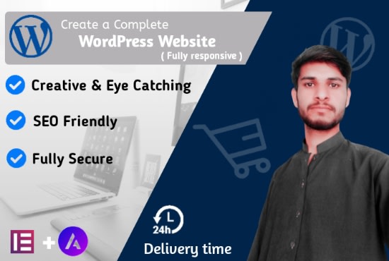 I will design stunning wordpress website using elementor pro