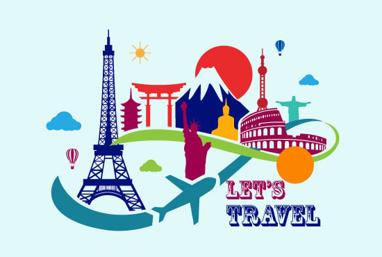I will design travel agency, tourism and adventure logo