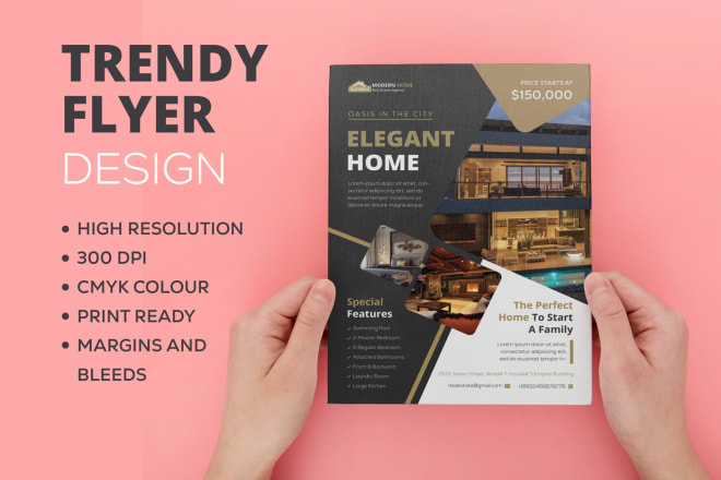 I will design unique and modern flyers for you