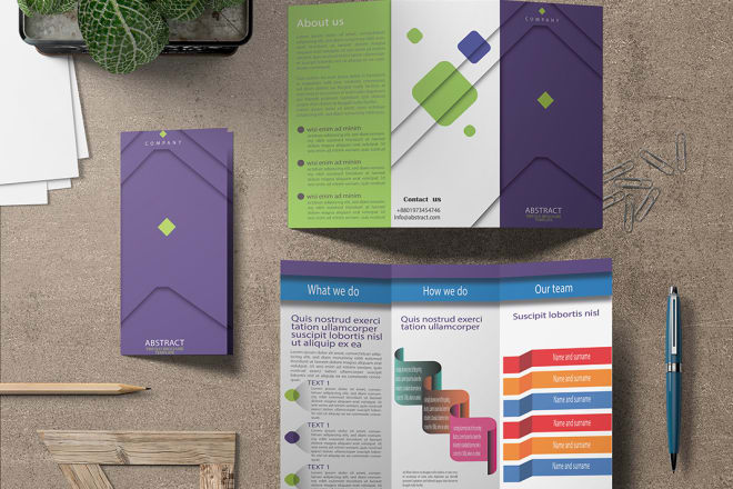 I will design unique modern and creative brochure