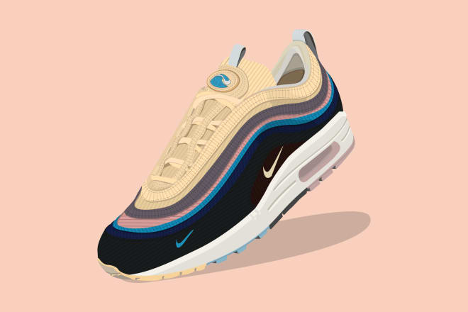 I will design vector illustration of your sneakers or any streetwear