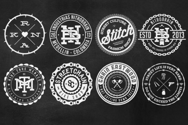 I will design vintage retro hipster or modern badge logo