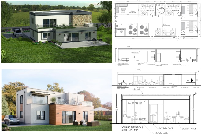 I will design your architectural floor plan in autocad
