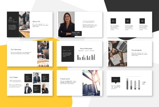 I will design your custom powerpoint presentation template 2020