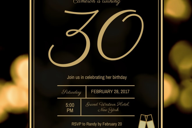 I will design your next invitation or announcement