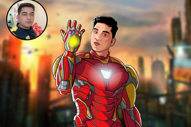 I will design your super hero cartoon avatar in 24 hours