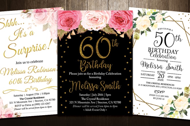 I will design your themed party invitation