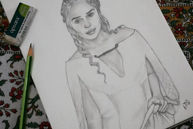 I will detailed pencil sketch portraits