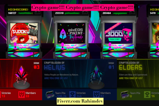 I will develop crypto game,jackpot,poker,blackjack,crypto gaming website