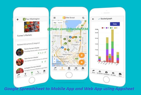 I will develop mobile and web app using appsheet