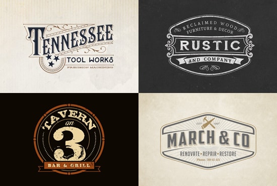 I will do 3 beautiful retro vintage logo in 24hrs with vector file