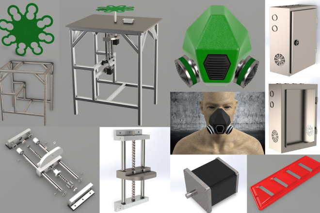 I will do 3d cad modeling, product design, rendering, stl, dxf file