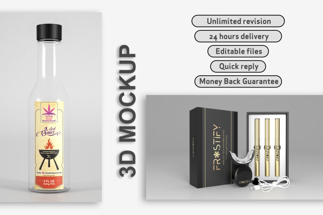 I will do 3d mockup rendering for amazon, ebay, e shopping sites