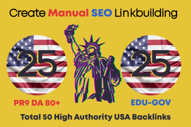 I will do 50 high da pr9,edu backlinks with best google rank, off page seo