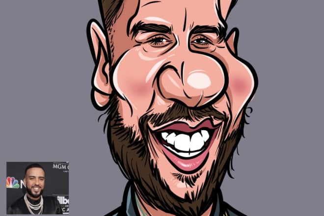 I will do a realistic self caricature for your or anyone you want
