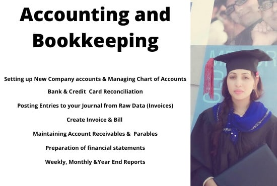 I will do accounting and bookkeeping jobs