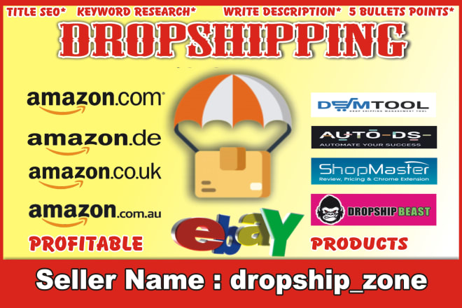 I will do amazon to ebay dropshipping listing