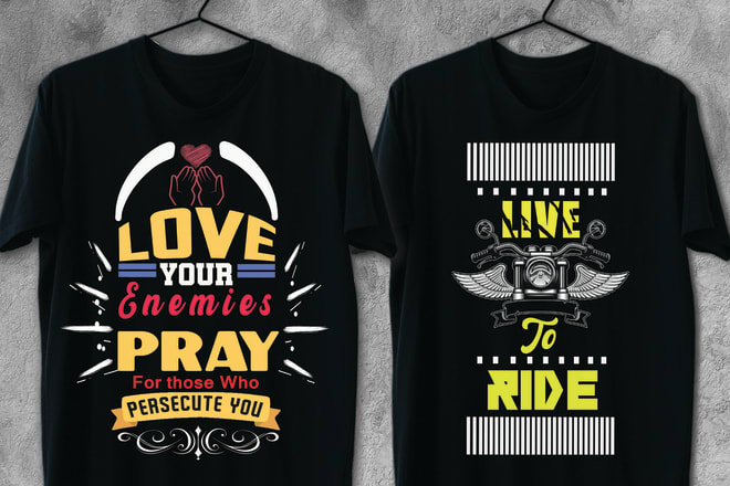 I will do an amazing and eye catching t shirt designs in just 5 hours