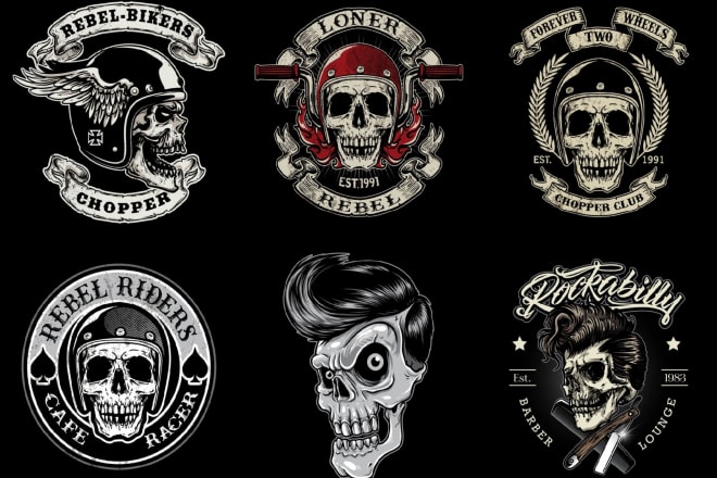 I will do an amazing vintage skull tshirt design
