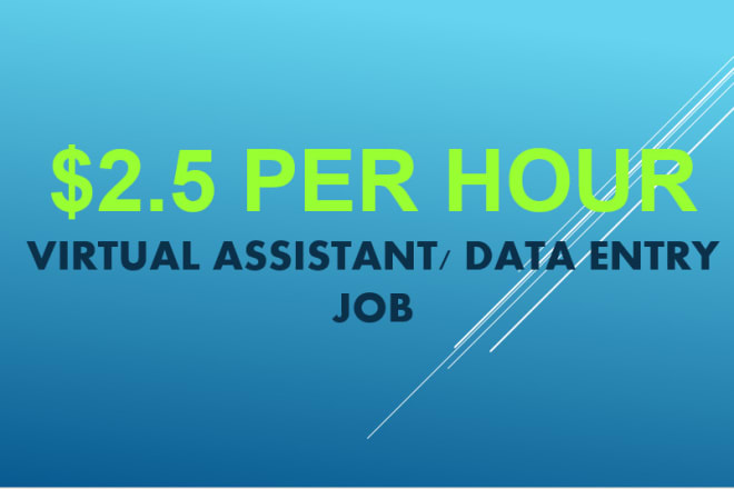 I will do any kind of virtual assistant work