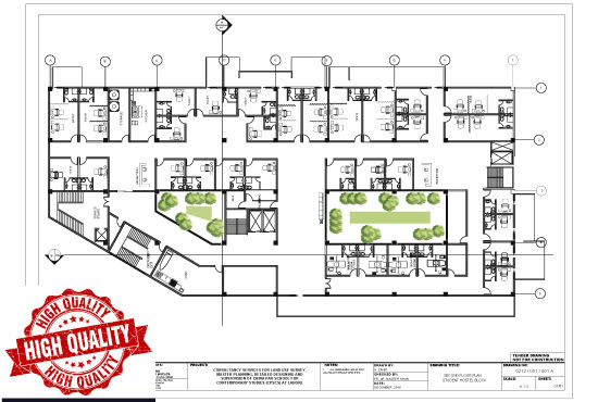 I will do autocad floor plan or blueprint full architectural drawing