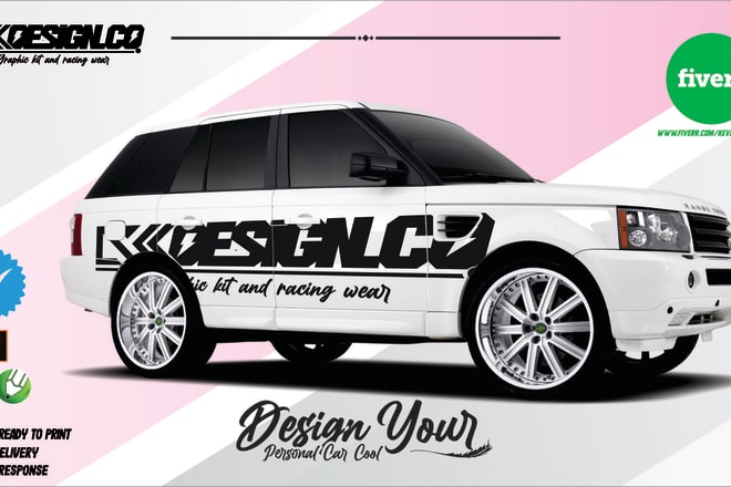I will do awesome car, van, vehicle wrap design or vehicle sticker cool