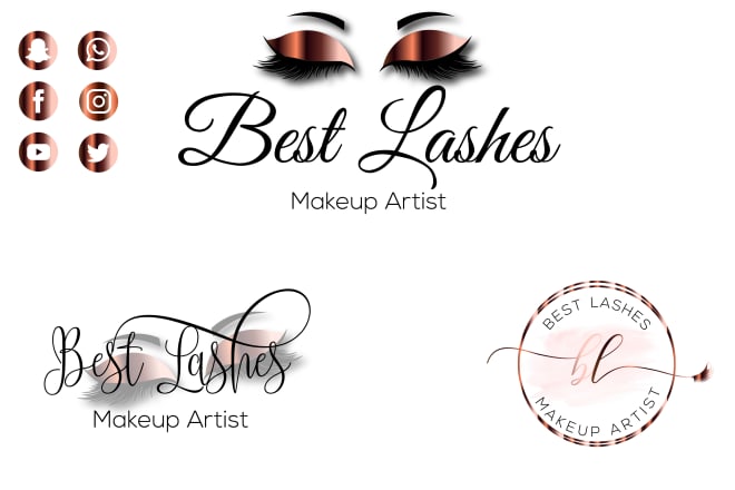 I will do boutique,hair extensions,eyelashes,beauty salon,makeup and logo